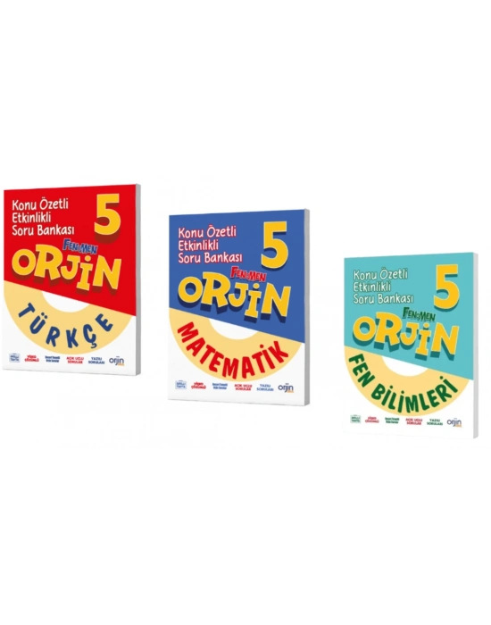 FENOMEN YAYINCILIK 5.SINIF ORJİN TÜRKÇE - MATEMATİK - FEN BLİMLERİ KONU ÖZETLİ ETKİNLİKLİ SORU BANKASI