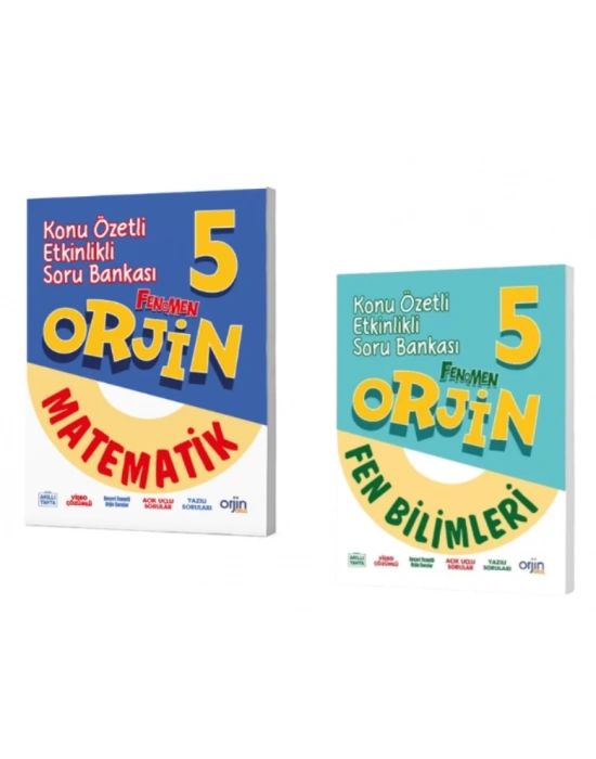 FENOMEN YAYINCILIK 5.SINIF ORJİN MATEMATİK - FEN BİLİMLERİ KONU ÖZETLİ ETKİNLİKLİ SORU BANKASI