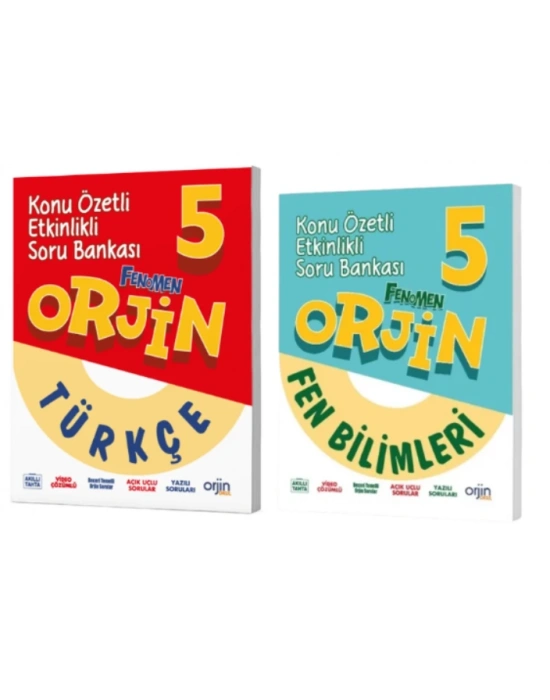 FENOMEN YAYINCILIK 5.SINIF ORJİN TÜRKÇE - FEN BİLİMLERİ KONU ÖZETLİ ETKİNLİKLİ SORU BANKASI