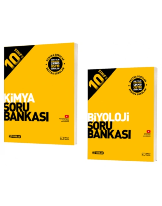 HIZ YAYINLARI 10. SINIF KİMYA - BİYOLOJİ SORU BANKALARI