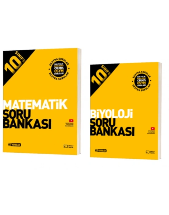 HIZ YAYINLARI 10. SINIF MATEMATİK - BİYOLOJİ SORU BANKASI
