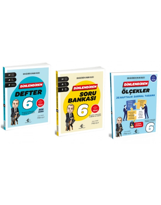 ARI YAYINCILIK 6. Sınıf Dinlendiren Defter - Soru Bankası ve Ölçekler 36 Haftalık Sarmal Tarama