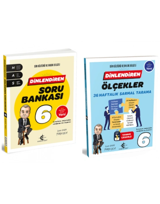 ARI YAYINCILIK 6. Sınıf Dinlendiren Soru Bankası ve Ölçekler 36 Haftalık Sarmal Tarama