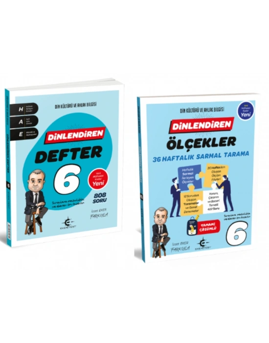 ARI YAYINCILIK 6. Sınıf Dinlendiren Defter ve Ölçekler 36 Haftalık Sarmal Tarama