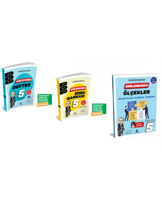 ARI YAYINCILIK 5. Sınıf Dinlendiren Defter - Soru Bankası ve Ölçekler 36 Haftalık Sarmal Tarama