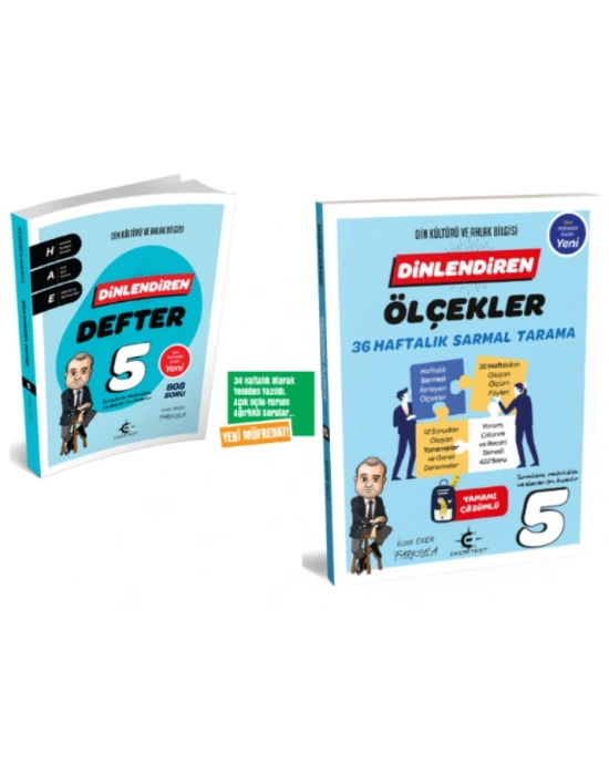 ARI YAYINCILIK 5. Sınıf Dinlendiren Defter ve Ölçekler 36 Haftalık Sarmal Tarama