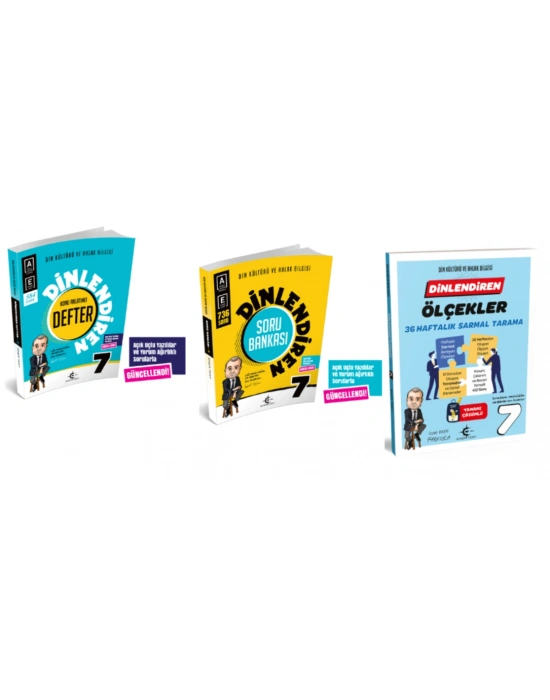 ARI YAYINCILIK 7. Sınıf Dinlendiren Defter - Soru Bankası ve Ölçekler 36 Haftalık Sarmal Tarama