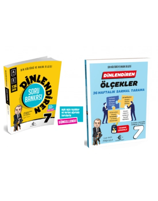 ARI YAYINCILIK 7. Sınıf Dinlendiren Soru Bankası ve Ölçekler 36 Haftalık Sarmal Tarama