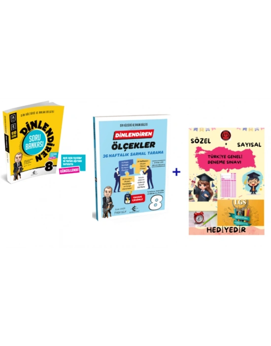 ARI YAYINCILIK 8. Sınıf Dinlendiren Soru Bankası ve Ölçekler 36 Haftalık Sarmal Tarama - Hediyelidir
