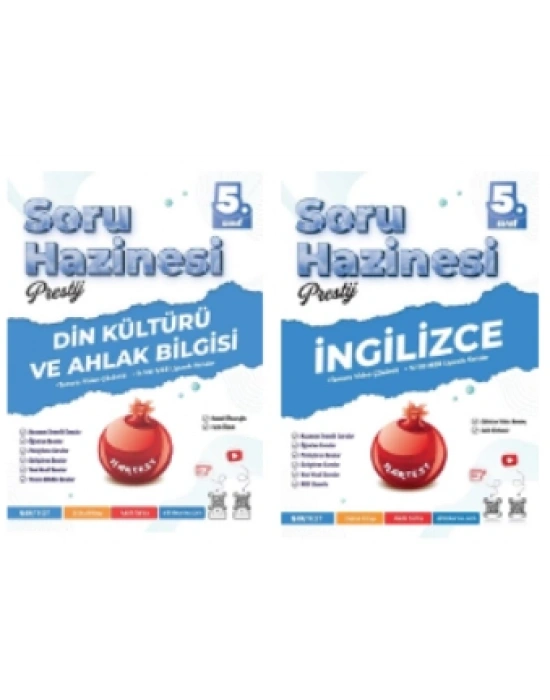 NARTEST YAYINLARI 5.SINIF PRESTİJ DİN KÜLTÜRÜ - İNGİLİZCE SORU HAZİNESİ