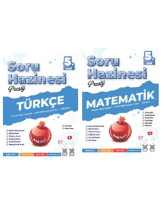 NARTEST YAYINLARI 5.SINIF PRESTİJ TÜRKÇE - MATEMATİK SORU HAZİNESİ