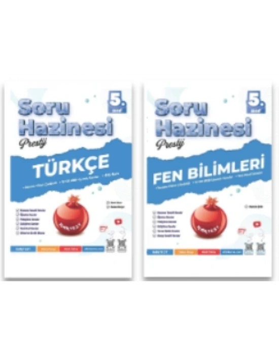 NARTEST YAYINLARI 5.SINIF PRESTİJ TÜRKÇE - FEN BİLİMLERİ SORU HAZİNESİ