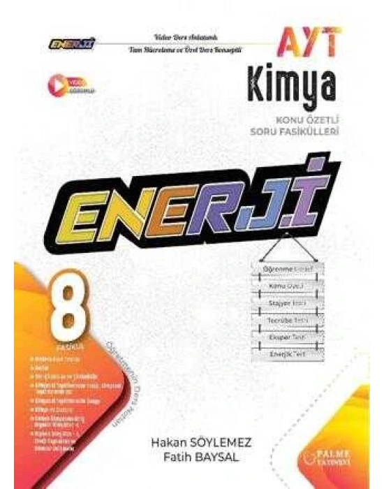 PALME YAYINLARI Enerji AYT Kimya Konu Özetli Soru Fasikülleri
