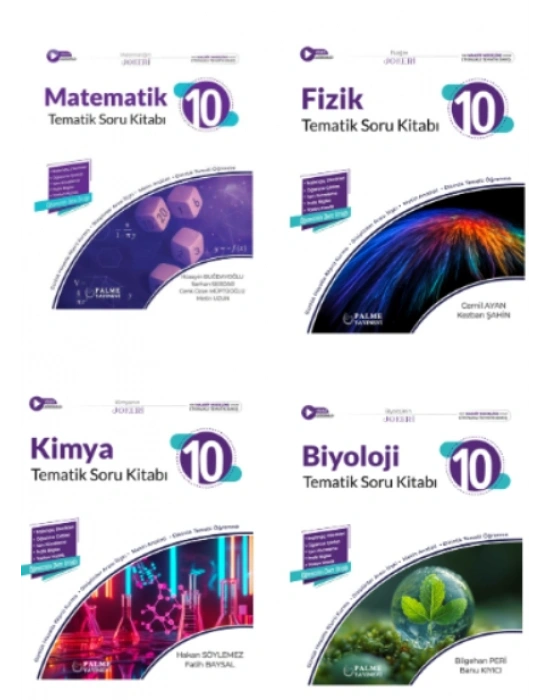 PALME YAYINEVİ 10.SINIF JOKER SAYISAL DERSLER TEMATİK SORU BANKASI