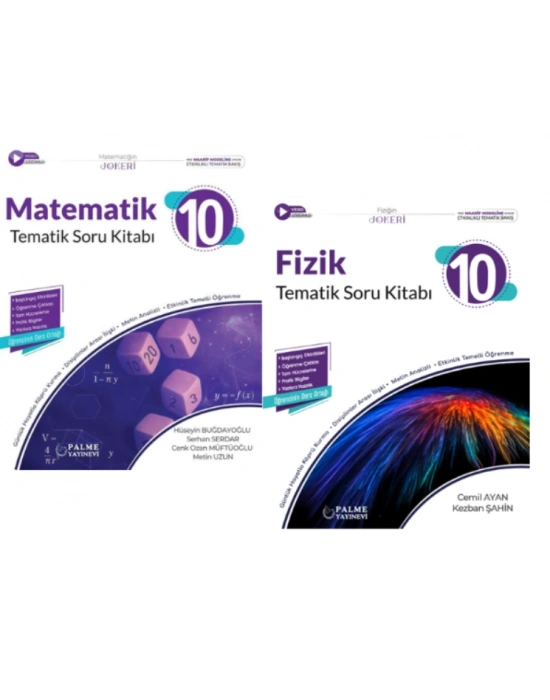 PALME YAYINEVİ 10.SINIF JOKER MATEMATİK - FİZİK TEMATİK SORU BANKASI