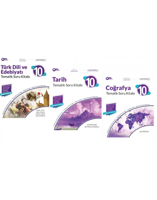 PALME YAYINEVİ 10.SINIF JOKER EDEBİYAT - TARİH - COĞRAFYA TEMATİK SORU BANKASI