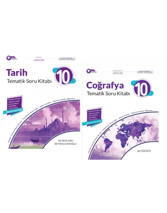 PALME YAYINEVİ 10.SINIF JOKER TARİH - COĞRAFYA TEMATİK SORU BANKASI