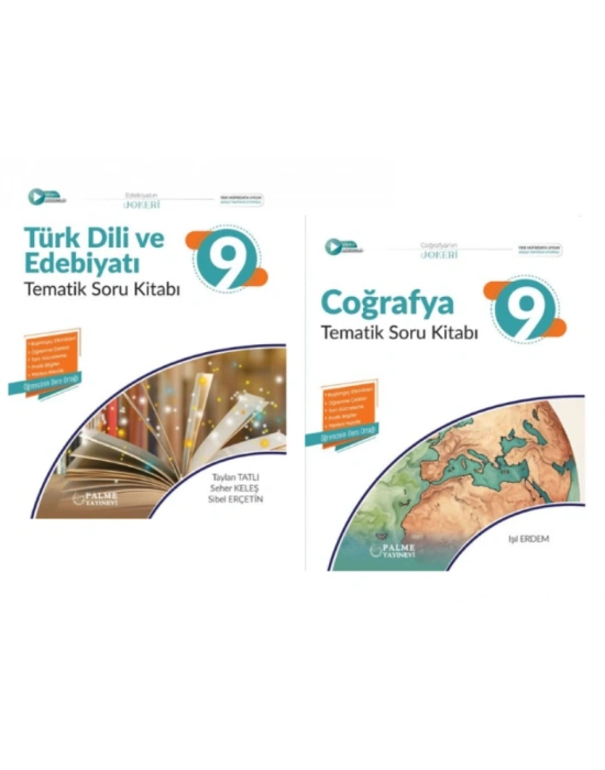PALME YAYINEVİ 9.SINIF JOKER EDEBİYAT - COĞRAFYA TEMATİK SORU BANKASI