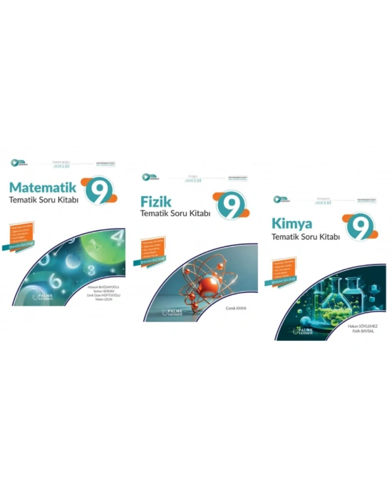 PALME YAYINEVİ 9.SINIF JOKER MATEMATİK - FİZİK - KİMYA  TEMATİK SORU BANKASI