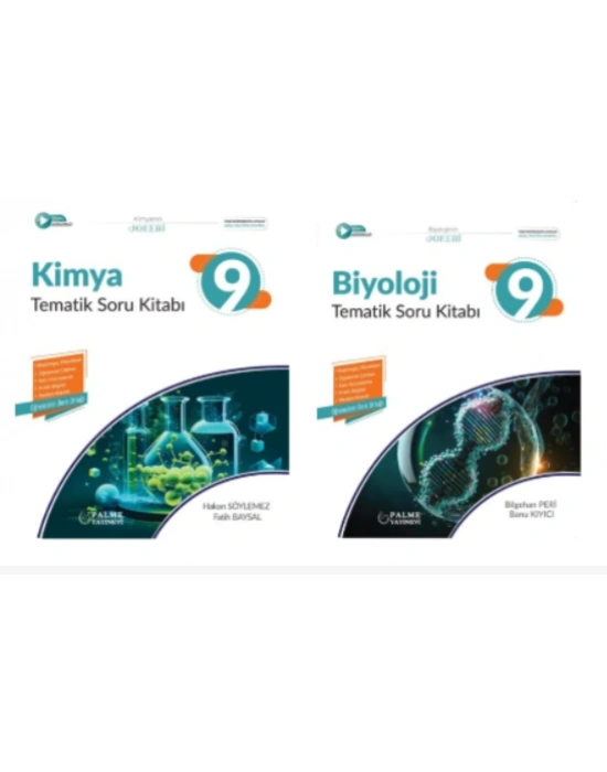 PALME YAYINEVİ 9.SINIF JOKER  KİMYA - BİYOLOJİ TEMATİK SORU BANKASI