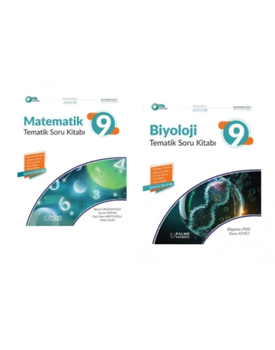 PALME YAYINEVİ 9.SINIF JOKER MATEMATİK - BİYOLOJİ TEMATİK SORU BANKASI