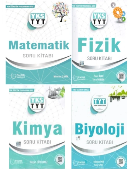 PALME YAYINEVİ TYT MATEMATİK - FİZİK - KİMYA - BİYOLOJİ SORU KİTABI