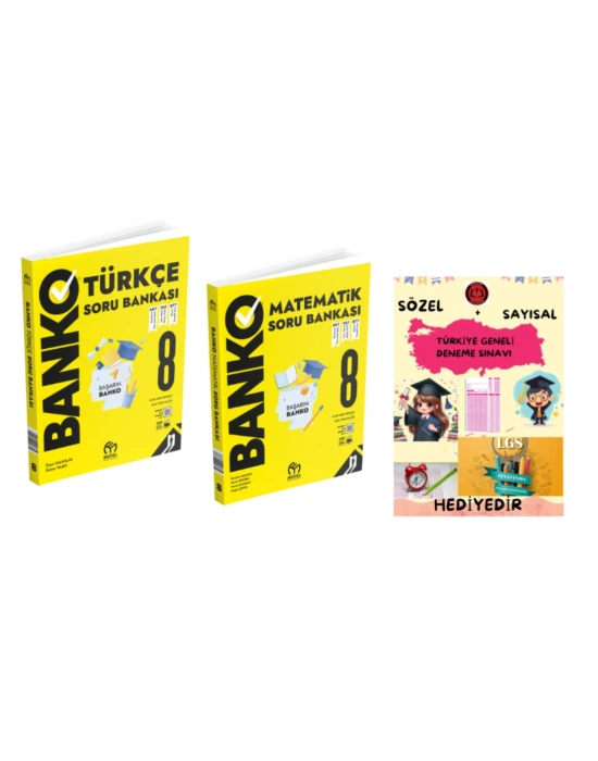 MODEL EĞİTİM YAYINLARI 8. Sınıf Banko Türkçe Matematik Soru Bankası