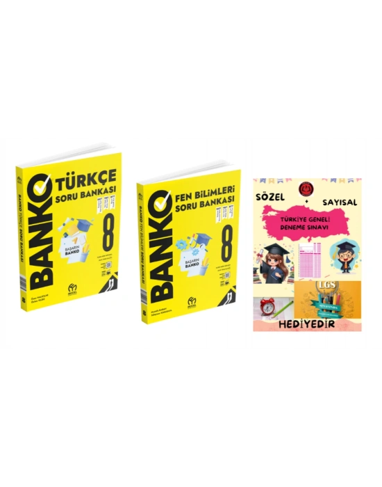 MODEL EĞİTİM YAYINLARI 8. Sınıf Banko Türkçe Fen Bilimleri Soru Bankası