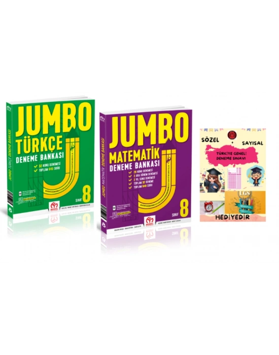 MODEL EĞİTİM YAYINLARI 8. Sınıf Jumbo Türkçe Matematik Deneme Bankası