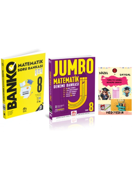 MODEL EĞİTİM YAYINLARI 8. Sınıf Banko Matematik Soru Bankası Matematik Deneme Bankası