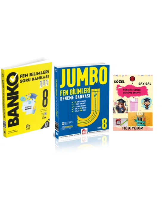 MODEL EĞİTİM YAYINLARI 8. Sınıf Banko Fen Bilimleri Soru Bankası Fen Bilimleri Deneme Bankası