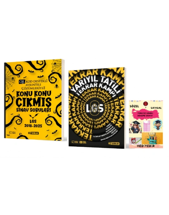 HIZ YAYINLARI 8. SINIF KONU KONU ÇIKMIŞ SINAV SORULARI ve YARIYIL TATİLİ TEKRAR KAMPI
