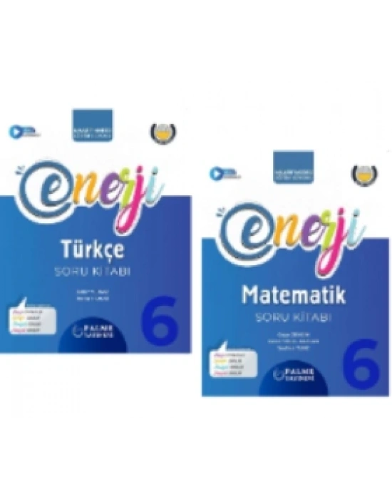 PALME YAYINEVİ 6.SINIF ENERJİ TÜRKÇE - MATEMATİK SORU KİTABI