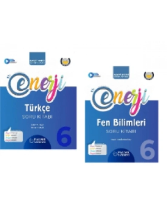 PALME YAYINEVİ 6.SINIF ENERJİ TÜRKÇE - FEN BİLİMLERİ SORU KİTABI
