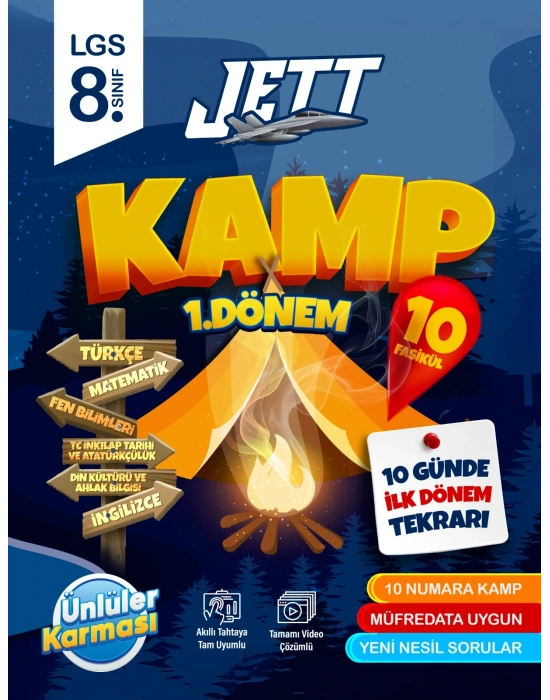 ÜNLÜLER KARMASI 8.Sınıf 1.Dönem Jett Kamp