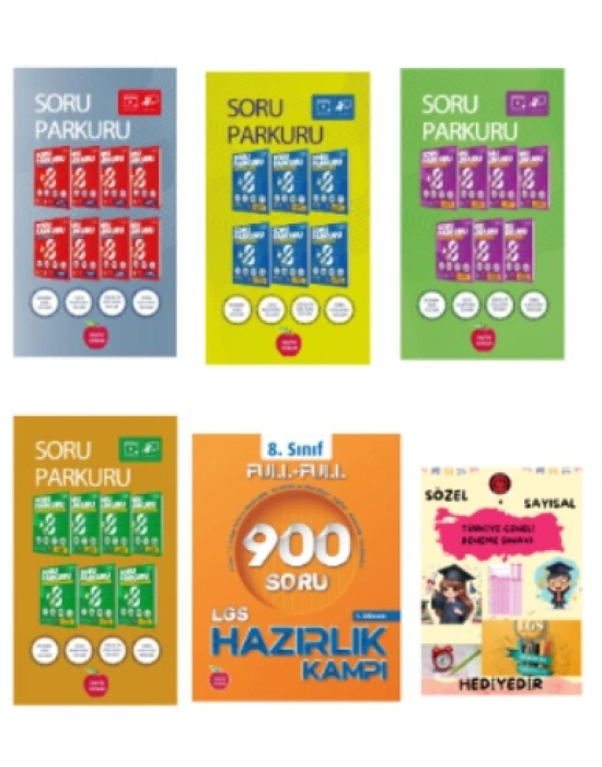 NEWTON YAYINLARI 8.SINIF LGS SORU PARKURU TÜRKÇE - MATEMATİK - FEN BİLİMLERİ - T.C İNKILAP TARİHİ FASİKÜL SET - 900 SORUDA 1.DÖNEM TEKRAR KİTABI