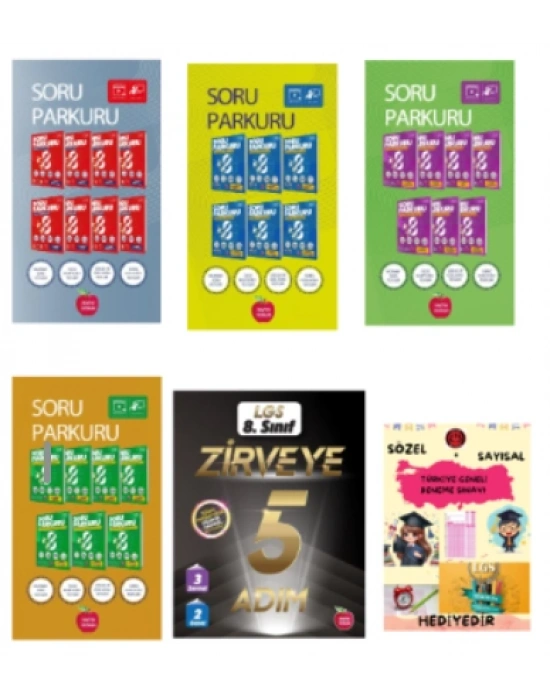 NEWTON YAYINLARI 8.SINIF LGS SORU PARKURU TÜRKÇE - MATEMATİK - FEN BİLİMLERİ - T.C İNKILAP TARİHİ FASİKÜL SET - LGS ZİRVEYE 5 ADIM
