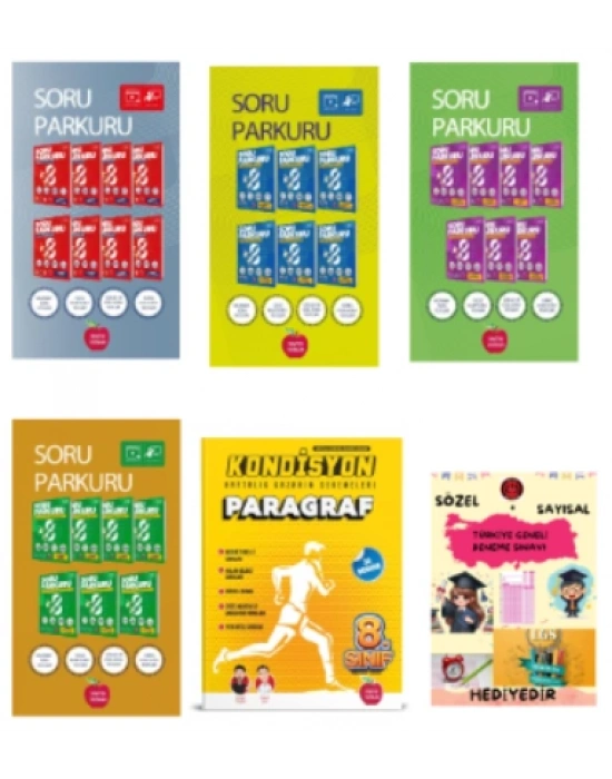 NEWTON YAYINLARI 8.SINIF LGS SORU PARKURU TÜRKÇE - MATEMATİK - FEN BİLİMLERİ - T.C İNKILAP TARİHİ FASİKÜL SET - KONDİSYON PARAGRAF 30LU DENEME