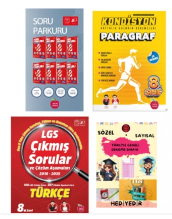 NEWTON YAYINLARI 8.SINIF LGS SORU PARKURU TÜRKÇE - KONDİSYON 30LU PARAGRAF DENEME - 2018 - 2025 LGS ÇIKMIŞ SORULAR