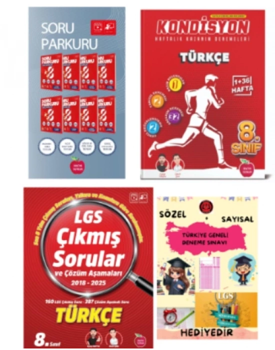 NEWTON YAYINLARI 8.SINIF LGS SORU PARKURU TÜRKÇE - KONDİSYON HAFTALIK DENEME - 2018 - 2025 LGS ÇIKMIŞ SORULAR