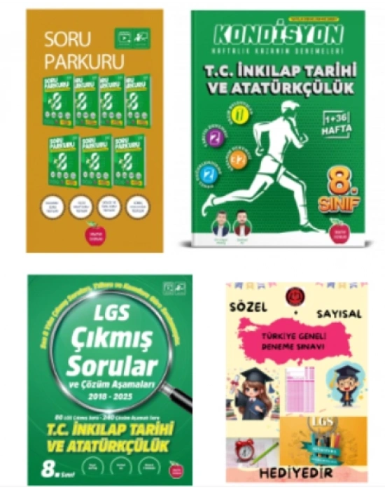 NEWTON YAYINLARI 8.SINIF LGS SORU PARKURU T.C İNKILAP TARİHİ - KONDİSYON HAFTALIK DENEME - 2018 - 2025 LGS ÇIKMIŞ SORULAR