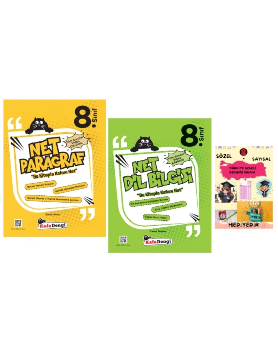 KAFA DENGİ YAYINLARI 8. Sınıf Net Paragraf - Net Bilgisi Soru Bankaları