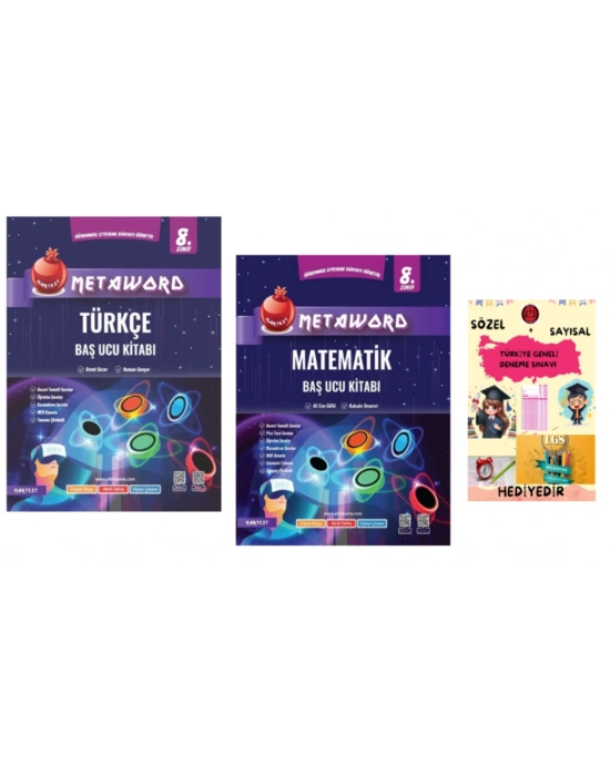 NARTEST YAYINLARI LGS 8.SINIF METAWORD TÜRKÇE-MATEMATİK -  BAŞ UCU KİTABI