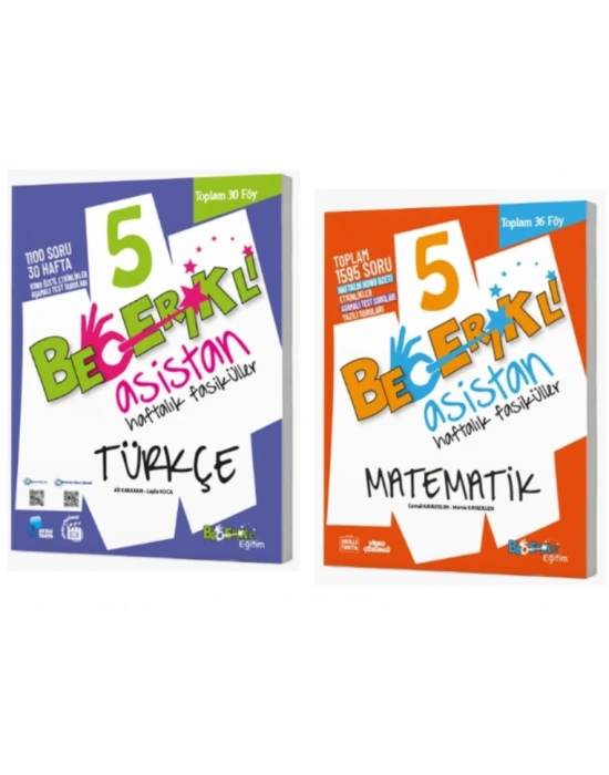 Becerikli Asistan 5 Türkçe - Matematik Haftalık Fasiküller