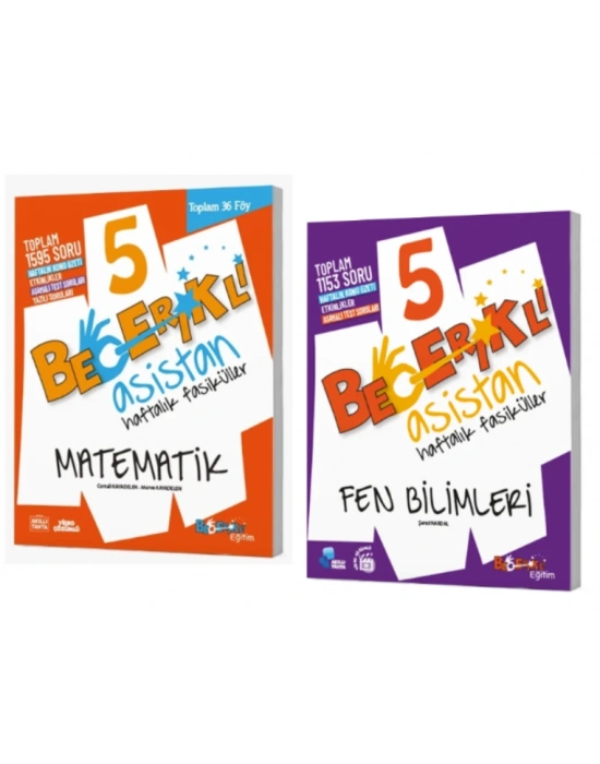 Becerikli Asistan 5 Matematik - Fen Bilimleri Haftalık Fasiküller