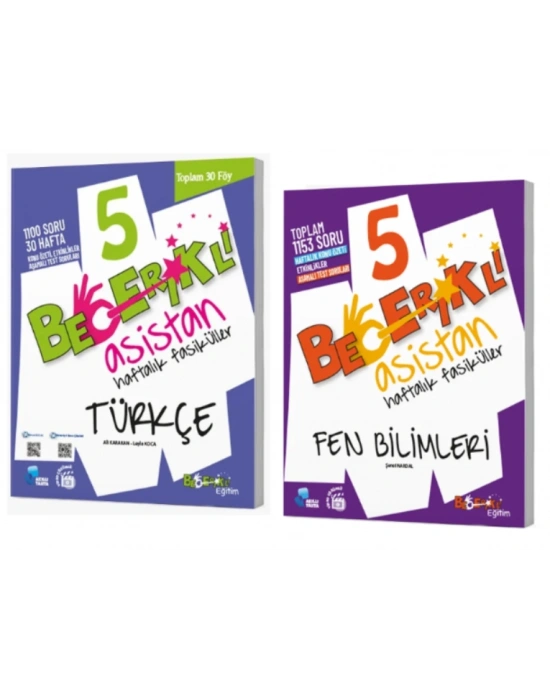 Becerikli Asistan 5 Türkçe - Fen Bilimleri Haftalık Fasiküller