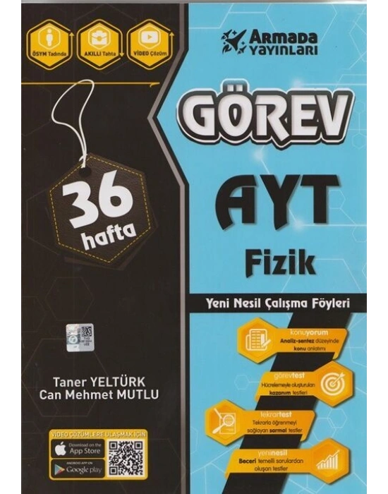Nitelik Yayınları Armada Görev Yks Ayt Fizik Soru Föyleri (36 Hafta)