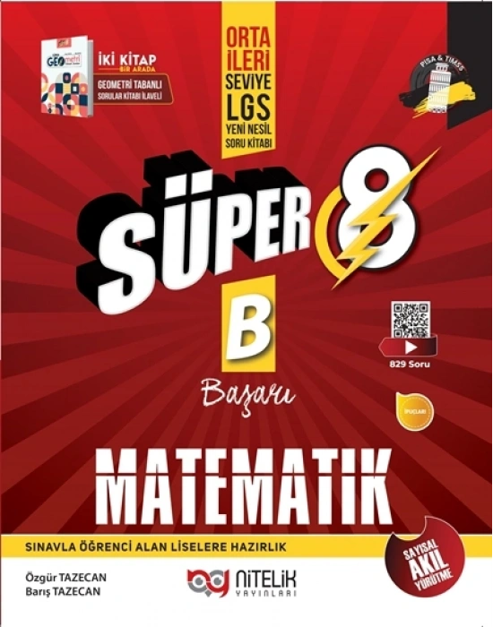 NİTELİK YAYINLARI 8.SINIF YENİ NESİL MATEMATİK SORU KİTABI