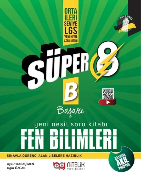 NİTELİK YAYINLARI 8.SINIF YENİ NESİL FEN BİLİMLERİ SORU KİTABI