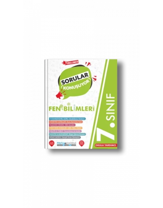 PRUVA AKADEMİ YAYINCILIK 7.SINIF FEN BİLİMLERİ SORULAR KONUŞUYOR